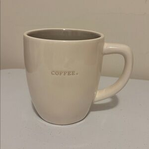 Rae Dunn White and gray 'Coffee' Mug